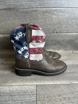 Botas de Vaquero Ariat Niños Bandera Americana 10020076 EE. UU. Talla 8 B Foto 1 de 4
