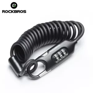 ROCKBROS Steel Cable Lock Password Anti-Theft Lock Portable Multi-functional - Picture 1 of 15