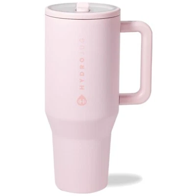 Botella de agua aislada duradera de 40 oz: a prueba de fugas y apta para lavavajillas, arena rosa Foto 1 de 4