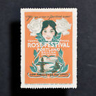 Poster Stamp * USA * 1916 Portland Oregon Rose Festival Railroad Railway History