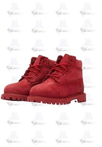 Baby Timberland 6-Inch PRM TD TB0A626KP921 Red Maroon Fuschia Snow Rain Boots - Picture 1 of 7