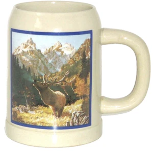 Budweiser Wyoming Cerveza Centenaria Stein Anheuser Busch Vintage Bud Light 1990 - Imagen 1 de 3