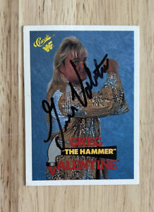 1990 Classic WWF Greg “ The Hammer” Valentine Autograph Card