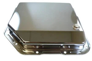 Sartén de transmisión Chevy GM Buick Pontiac acero cromado TH-350 stock liso suave - Imagen 1 de 2