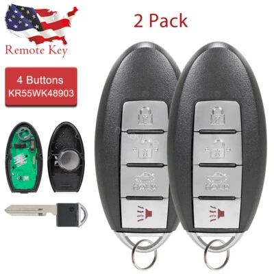 2 Для 2007 2008 2009 2010 2011 2012 Nissan Altima Smart дистанционный брелок 4 кнопки - Изображение 1 из 4