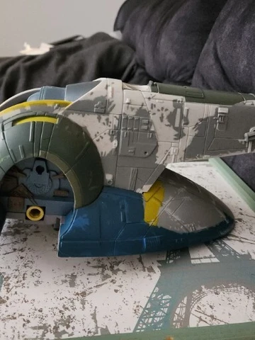 2001 Star Wars Attack of the Clones Jango Fett's Slave 1 Ship incomplete Cover
