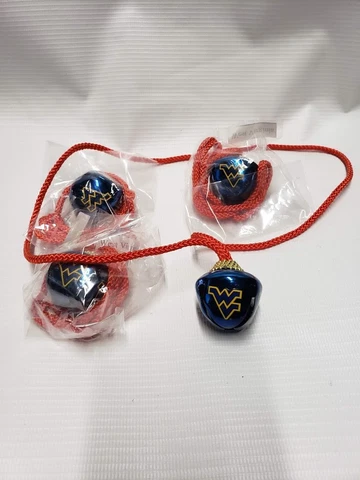 West Virginia Mountaineers Bell Christmas Necklace Party Decoration NCAA Big12 Cover