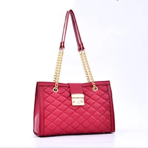 ROT Damentasche Leder Bag Handtasche Tragetasche Schultertasche Damentaschen DE - Bild 1 von 5