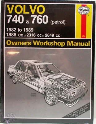 Haynes - Volvo 740 E 760 (Benzina) / 1982 A 1989 / - Manuale Del Proprietario - Immagine 1 di 4