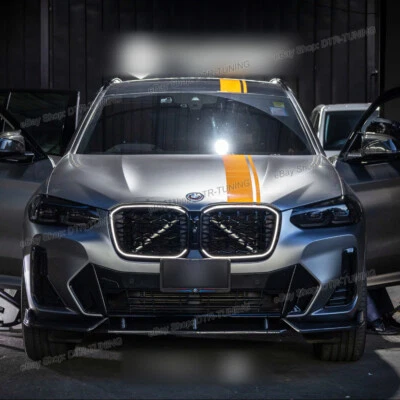 6" MP Hood Offset Sport Decal Stripes Stickers Kit For BMW X3 X4 X5 X6 2018-2025 - Изображение 1 из 4
