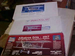 3 MODEL AIRWAYS ALBATROS D Va - 1917- 1/16TH SCALE Wood & Metal Kits ( 3 or 4?) - Picture 1 of 22