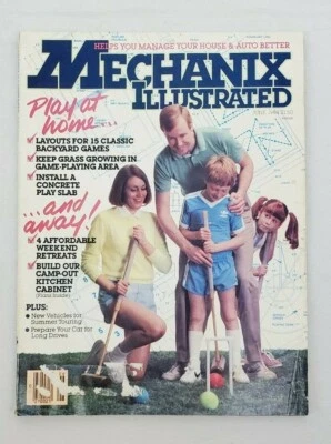 ВИНТАЖНЫЙ ~ Mechanix Illustrated 'Play At Home' - июнь 1984 - Vol.80 No.674 - Изображение 1 из 4