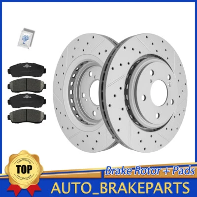 Pastillas de rotores de freno de disco delanteras para Honda Odyssey 2015-2017 2019-2024 Passport Foto 1 de 4