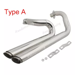 For Honda Shadow VT600C VLX600 1988-2008 Full Exhaust System Slip On Header Pipe - Picture 1 of 13