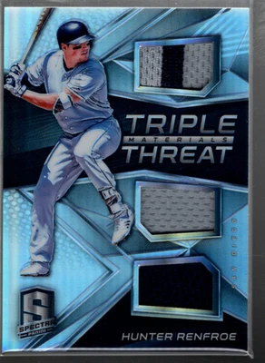 B4566- 2017 Panini Spectra Triple Threat Materiales #16 Hunter Renfroe / 149 - Imagen 1 de 2