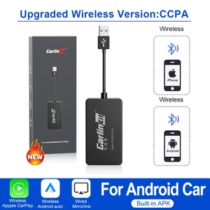 Wireless Carplay for Android Car Head Unit Wireless Android Auto Dongle Mirror S - Picture 1 of 15