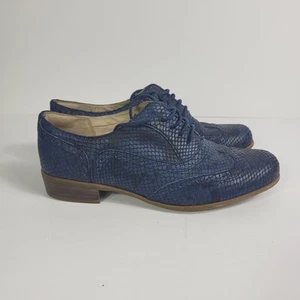 Clarks Narrative Shoes Womens Snakeskin Print Blue UK 6 D, US 8.5M, EU 39.5 M - Picture 1 of 21