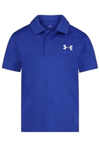 Boys 4-7 Under Armour UA Matchplay Solid Polo Color: Royal NWT - Picture 1 of 2