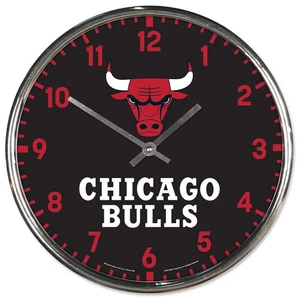 Reloj Chicago Bulls Estilo Pared Redondo Cromo - Imagen 1 de 1