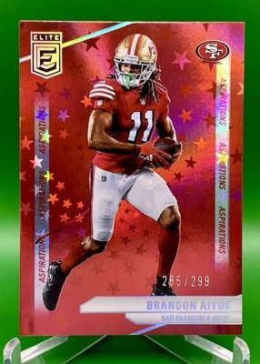 2024 Panini Donruss Elite - Brandon Aiyuk #41 Aspirations Stars /299 SF 49ers - Image 1 of 2
