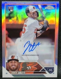 2023 Topps Chrome Joey Ortiz RC Refractor Auto /499 Orioles Brewers - Picture 1 of 2