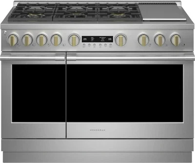 ZDP486NDTSS-Monogram 48" Statement Pro Dual Fuel Range 6 Burner Griddle - Image 1 of 3