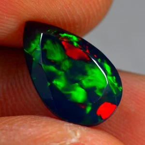 2.39Ct Tremendous Rainbow 3D Flash Natural Solid Welo Black Fire Opal - Picture 1 of 1