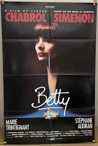 PÓSTER DE PELÍCULA BETTY FF ORIGINAL DE UNA HOJA CLAUDE CHABROL MARIE TRINTIGNANT (1992) - Imagen 1 de 1