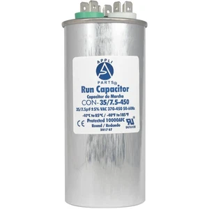 Appli Parts Dual Run Capacitor for ac 35+7.5 Mfd uF (microfarads) 370VAC or 450V - Picture 1 of 8