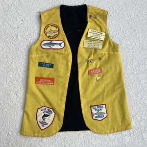 Vintage 1970s Vest Lake Worth Jaycees Shark Tournament One Of A Kind  - Picture 1 of 6