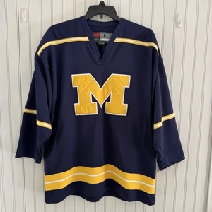 Vintage Nike Team University of Michigan Wolverines Hockey Trikot Large - Bild 1 von 7