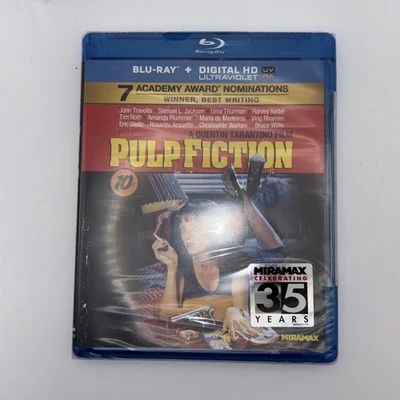 Pulp Fiction (Blu-ray + Digital HD Ultraviolet) Travolta, Jackson, Thurman. NEW. - Image 1 of 3