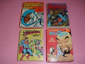 Lot of 4 Big Little Books! Fantastic Four House of Horrors Batman Cheetah Caper - Imagen 1 de 12