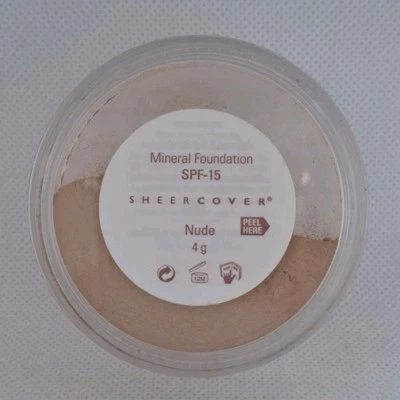 Sheer Cover Mineral Foundation NUDE 4g Full Size SPF 15 Sealed Rare Genuine x1 - Image 1 of 3