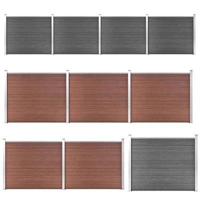 Zaunelement WPC Zaun Sichtschutzzaun Gartenzaun Lamellenzaun Windschutz Neu - Bild 1 von 4