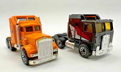 2 semirremolque Kenworth Matchbox 1981 de colección Aerodyne Convoy Transporters Foto 1 de 4