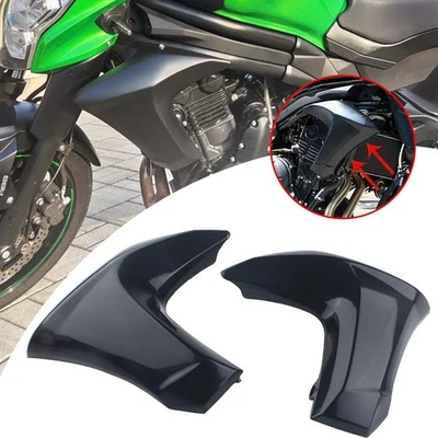 Cubierta de radiador frontal de 2 piezas para Kawasaki ER-6N 2012-2016 Foto 1 de 4