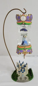 SELTENE Disney Aschenputtel Schloss hängende Sanduhr Schneegold Ornament mit Ständer - Bild 1 von 17