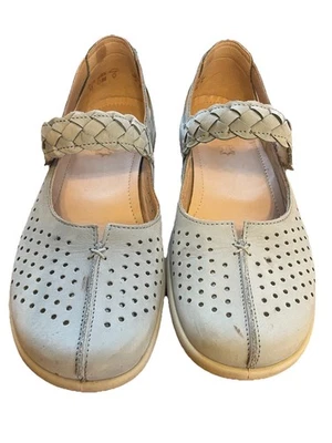 Lo último Mujer Quake Pake Azul Mary Jane Pisos Cierre Trenzado EE. UU. 8 UK 6 Foto 1 de 4