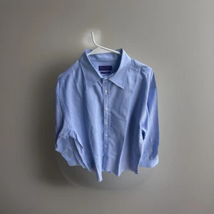 Ralph Lauren Purple Label Sartorial Shirt XL Italy Blue Dress Luxury Cotton - Picture 1 of 12