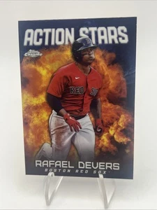 2023 Topps Chrome Update Rafael Devers ASC-14 Action Stars Free Ship - Bild 1 von 2