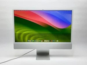 Apple iMac 24" M1 8-Core CPU 8-Core GPU 16 GB RAM 2 TB SSD silber DISPLAYSCHADEN - Bild 1 von 7
