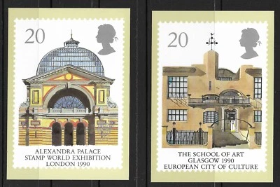 1990 Europa and Glasgow '90 city of culture PHQ cards unused (A100) - Image 1 of 2
