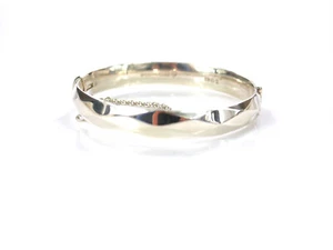 Brazalete elegante atemporal - Vintage - Londres 1975 - Plata de ley 925 - Imagen 1 de 10