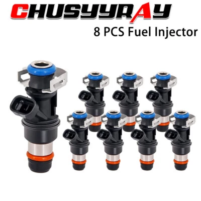 Fuel Injectors 8X 25317628 For Chevrolet Silverado 1500 Hd V8 6.0 2005-2006 - Image 1 of 4