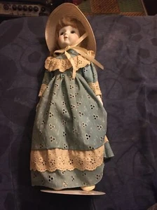 House Of Global Art Porcelain Doll 19” With Stand - Picture 1 of 3