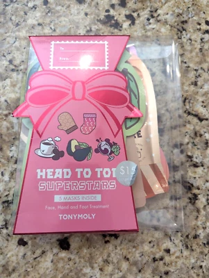 Tonymoly cabeza a pies superestrellas 5 máscaras tratamiento facial manos pies Foto 1 de 4