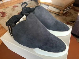 Fear Of God 8th Moc Low Black Suede Men's 45 - Picture 1 of 20