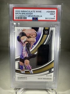 Bron Breakker Standout Memorabilia RC Patch /99 Panini WWE 2022 Immaculate PSA 9 - Picture 1 of 3