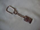 VINTAGE RETRO MOD TAG FOB SNAP IN LOCK SOLID STERLING SILVER STAMP 925 KEYCHAIN